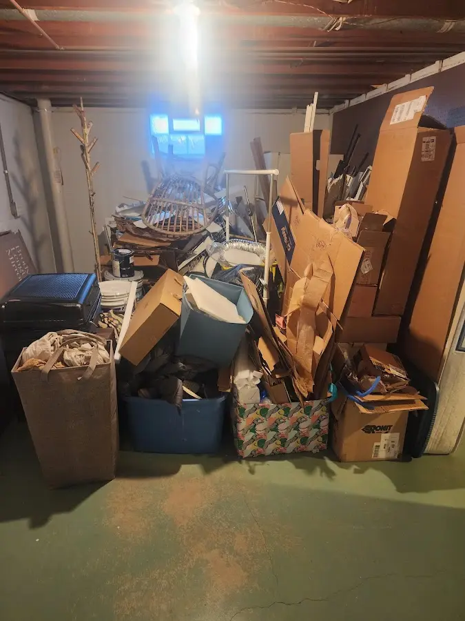 Roll-off dumpster container at job site for 20 Yard Dumpster Rental in Adelanto